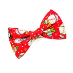 LAST CHANCE 'SNOWMAN' RED DOG BOW TIE