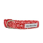 LAST CHANCE 'SCANDI WINTER' RED DOG COLLAR