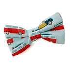 'ROAD TRIP' DOG BOW TIE IN RED