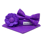 LAST CHANCE ‘SHIMMER' OPULENT AMETHYST PURPLE DOG BOW TIE