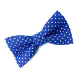 'POLKA DOT' DOG BOW TIE IN ROYAL BLUE